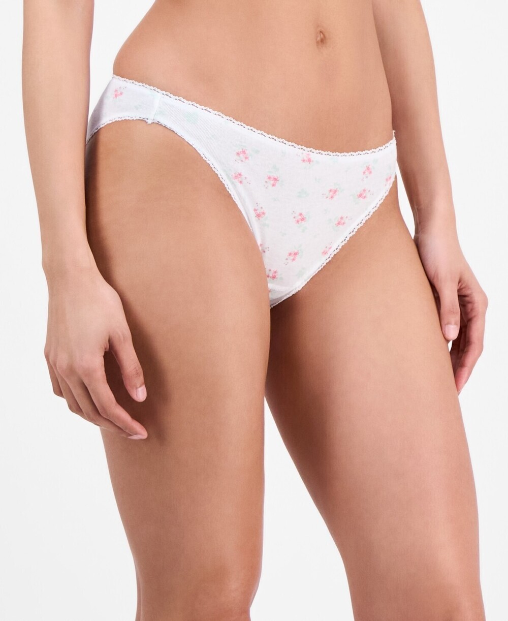 NWT Charter Club Womens Pretty Cotton Bikini 1 Arielle Ditsy XL